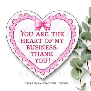 You Are The Heart- 2" (inches) Sticker (48ct.)  [GD123-48]